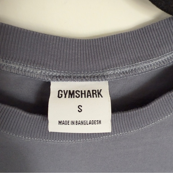 ☁️ Gymshark Cropped Tee in Slate Blue – Size S - Picture 8 of 10